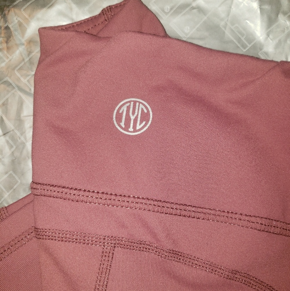 TYC rose gold leggings